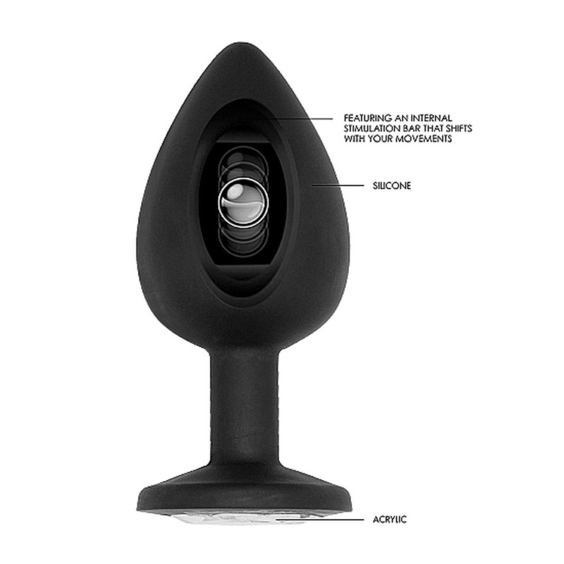 Korek analny zatyczka wibrująca wydrążona sex 9cm Korek analny zatyczka wibrująca wydrążona sex 9cm