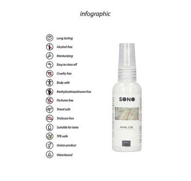 Żel analny efekt znieczulający unisex wodny 50ml Żel analny efekt znieczulający unisex wodny 50ml