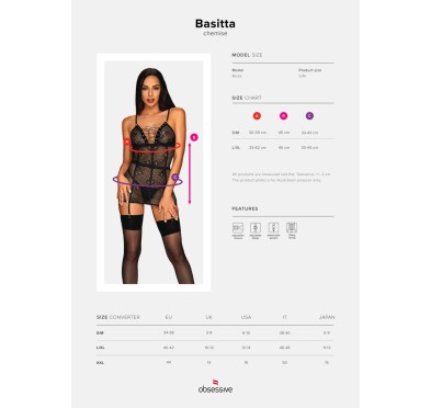 Koszulka stringi sex komplet obsessive basitta lxl Koszulka stringi sex komplet obsessive basitta lxl
