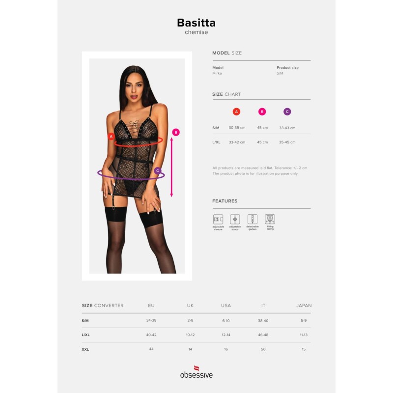 Koszulka stringi sex komplet obsessive basitta lxl Koszulka stringi sex komplet obsessive basitta lxl
