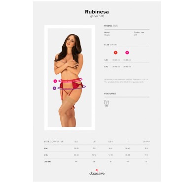 Pas stringi otwarte komplet obsessive rubinesa lxl Pas stringi otwarte komplet obsessive rubinesa lxl