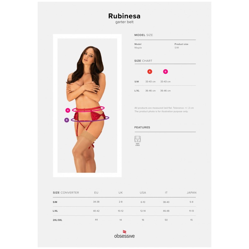 Pas stringi otwarte komplet obsessive rubinesa lxl Pas stringi otwarte komplet obsessive rubinesa lxl