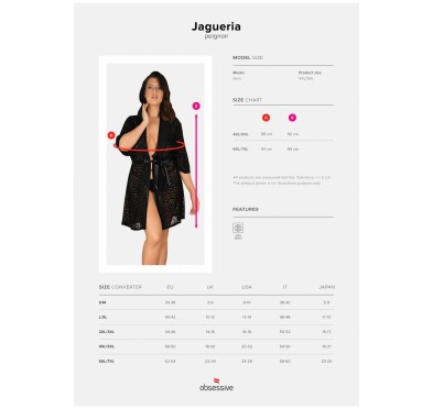 Szlafrok erotyczny peniuar obsessive jagueria 4xl Szlafrok erotyczny peniuar obsessive jagueria 4xl