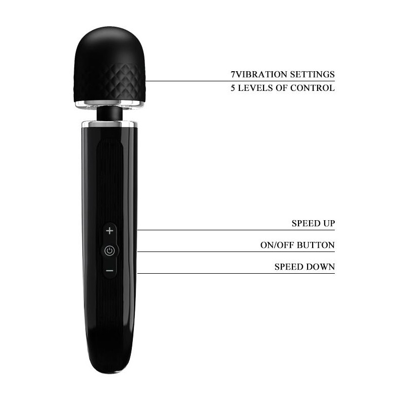 Stymulator masażer magiczna różdżka 29cm 7 trybów Stymulator masażer magiczna różdżka 29cm 7 trybów