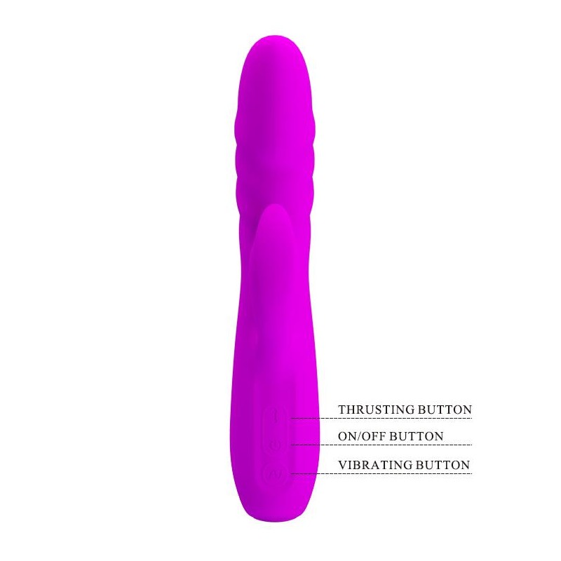 Wibrator króliczek posuwisty pchający 12 tryb 20cm Wibrator króliczek posuwisty pchający 12 tryb 20cm