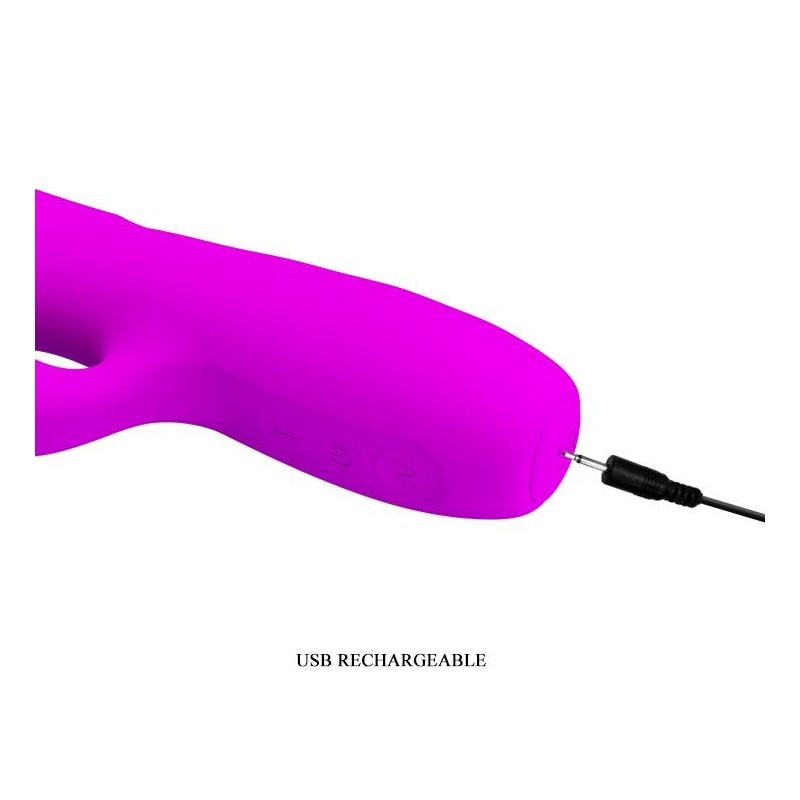 Wibrator króliczek posuwisty pchający 12 tryb 20cm Wibrator króliczek posuwisty pchający 12 tryb 20cm