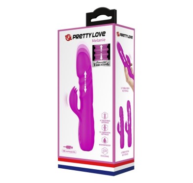 Wibrator króliczek posuwisty pchający 12 tryb 20cm Wibrator króliczek posuwisty pchający 12 tryb 20cm