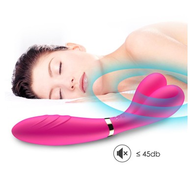Podwójny wibrator masażer stymulator 9 trybów 19cm Podwójny wibrator masażer stymulator 9 trybów 19cm