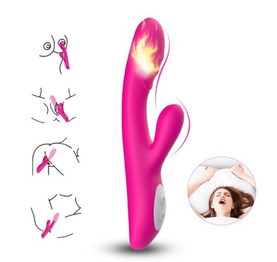 Wibrator króliczek podgrzewany ciepły 9 tryb 22 cm Wibrator króliczek podgrzewany ciepły 9 tryb 22 cm