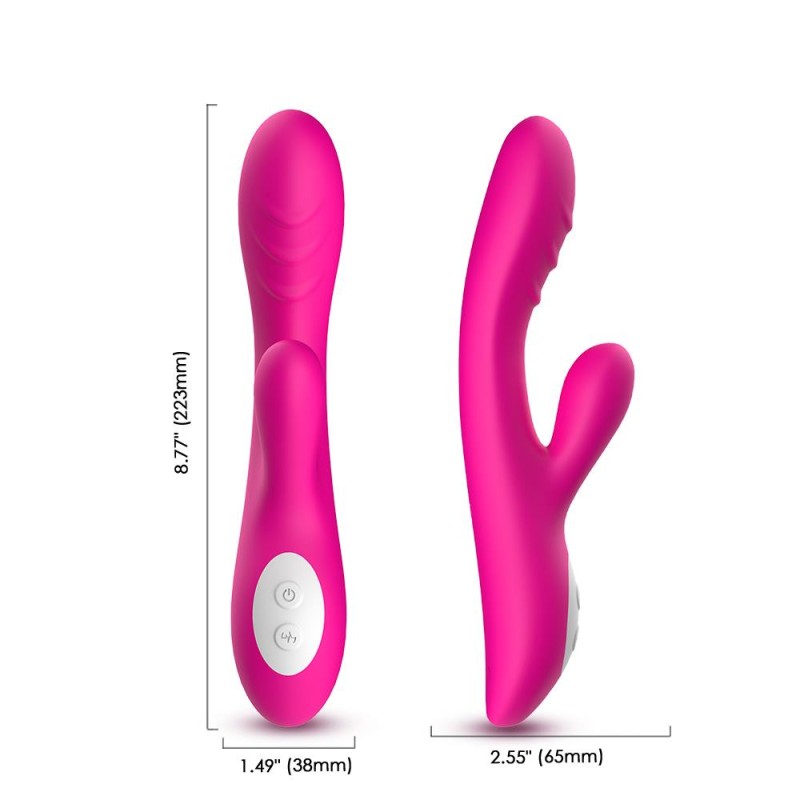 Wibrator króliczek podgrzewany ciepły 9 tryb 22 cm Wibrator króliczek podgrzewany ciepły 9 tryb 22 cm
