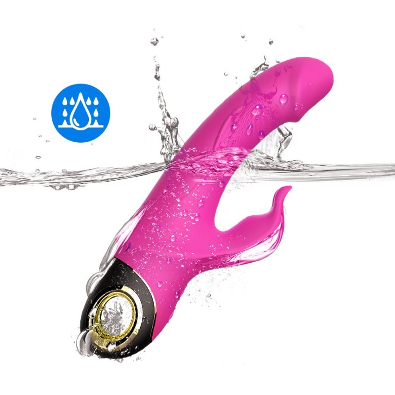 Wibrator królik z masażerem łechtaczki 22cm 9 tryb Wibrator królik z masażerem łechtaczki 22cm 9 tryb