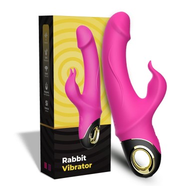 Wibrator królik z masażerem łechtaczki 22cm 9 tryb Wibrator królik z masażerem łechtaczki 22cm 9 tryb