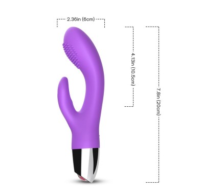 Wibrator króliczek punkt g łechtaczka 20 cm 9 tryb Wibrator króliczek punkt g łechtaczka 20 cm 9 tryb