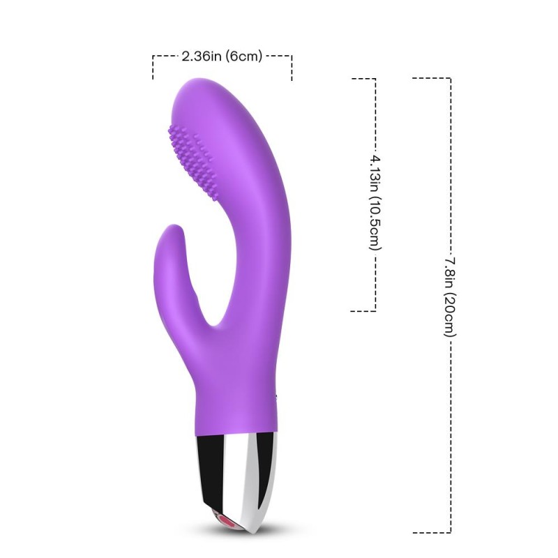 Wibrator króliczek punkt g łechtaczka 20 cm 9 tryb Wibrator króliczek punkt g łechtaczka 20 cm 9 tryb