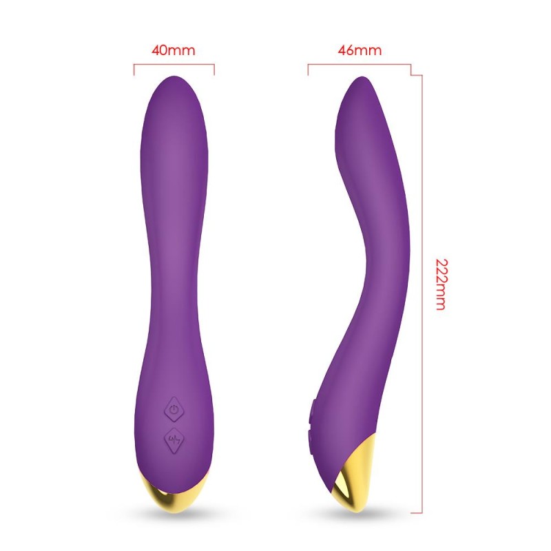 Wibrator masażer stymulator punktu g 22cm 9 trybów Wibrator masażer stymulator punktu g 22cm 9 trybów