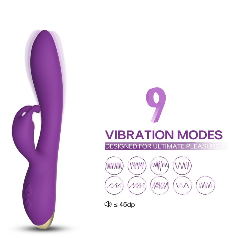 Wibrator króliczek masażer łechtaczki 22 cm 9 tryb Wibrator króliczek masażer łechtaczki 22 cm 9 tryb