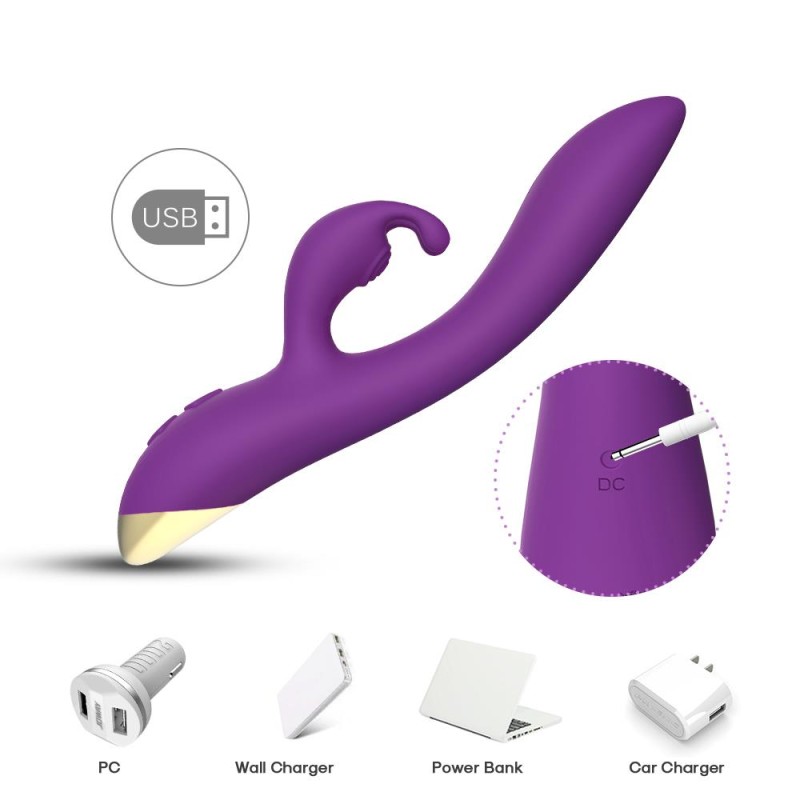 Wibrator króliczek masażer łechtaczki 22 cm 9 tryb Wibrator króliczek masażer łechtaczki 22 cm 9 tryb