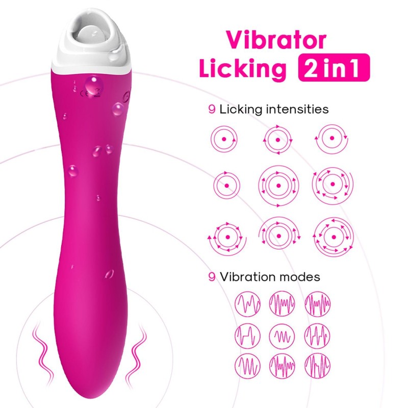 Wibrator punktu g masażer łechtaczki 19cm 9 trybów Wibrator punktu g masażer łechtaczki 19cm 9 trybów