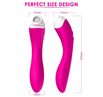 Wibrator punktu g masażer łechtaczki 19cm 9 trybów Wibrator punktu g masażer łechtaczki 19cm 9 trybów