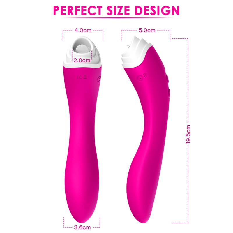 Wibrator punktu g masażer łechtaczki 19cm 9 trybów Wibrator punktu g masażer łechtaczki 19cm 9 trybów