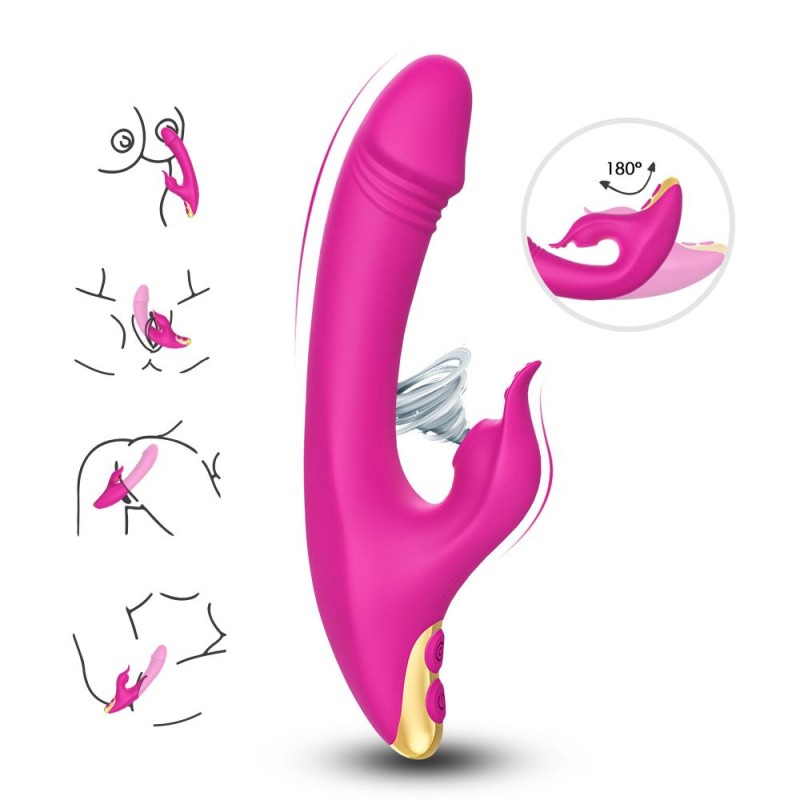 Wibrator królik ssący masażer łechtaczki 21cm 9try Wibrator królik ssący masażer łechtaczki 21cm 9try