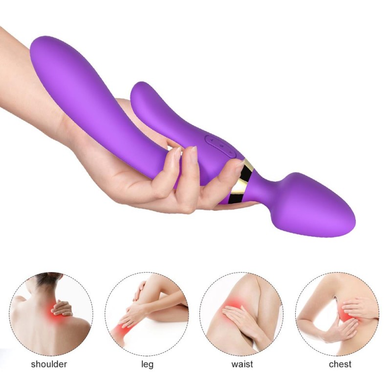 Masażer różdżka wibrator królik 9 trybów 23 cm sex Masażer różdżka wibrator królik 9 trybów 23 cm sex