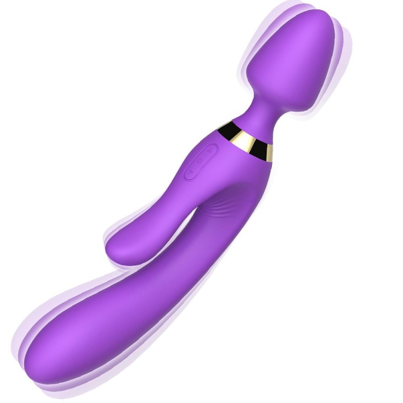 Masażer różdżka wibrator królik 9 trybów 23 cm sex Masażer różdżka wibrator królik 9 trybów 23 cm sex