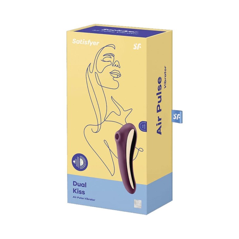 Wibrator stymulator powietrzny satisfyer dual kiss Wibrator stymulator powietrzny satisfyer dual kiss