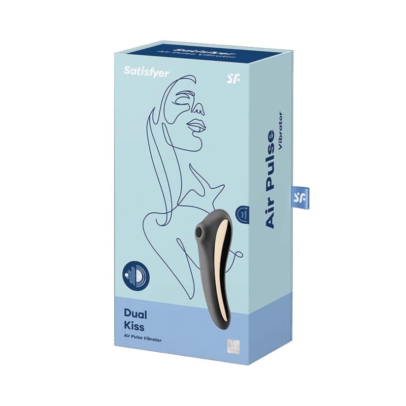 Wibrator stymulator powietrzny satisfyer dual kiss Wibrator stymulator powietrzny satisfyer dual kiss