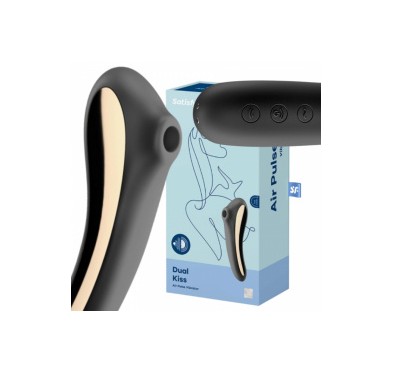 Wibrator stymulator powietrzny satisfyer dual kiss Wibrator stymulator powietrzny satisfyer dual kiss