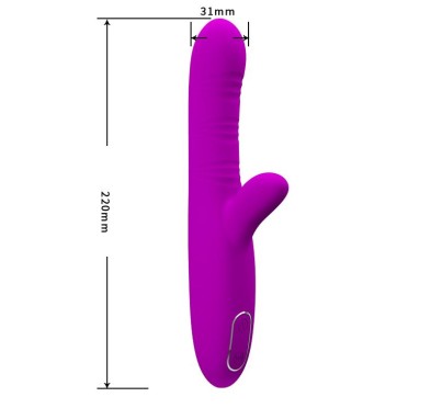 Wibrator króliczek do punktu G sex 12 trybów 22cm Wibrator króliczek do punktu G sex 12 trybów 22cm