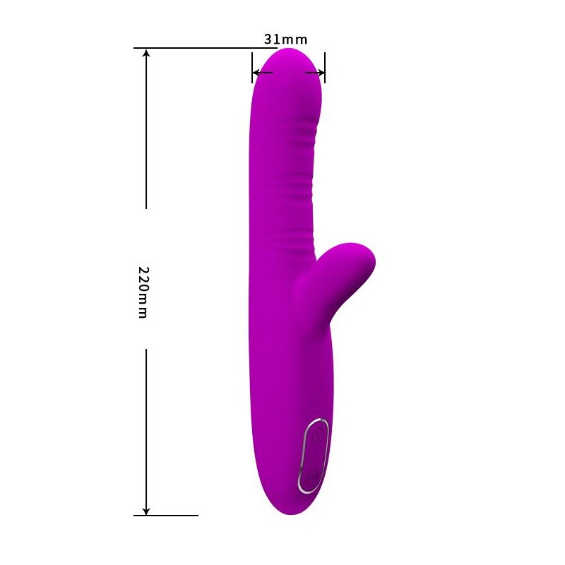 Wibrator króliczek do punktu G sex 12 trybów 22cm Wibrator króliczek do punktu G sex 12 trybów 22cm