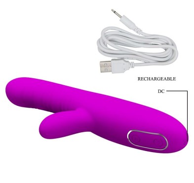 Wibrator króliczek do punktu G sex 12 trybów 22cm Wibrator króliczek do punktu G sex 12 trybów 22cm