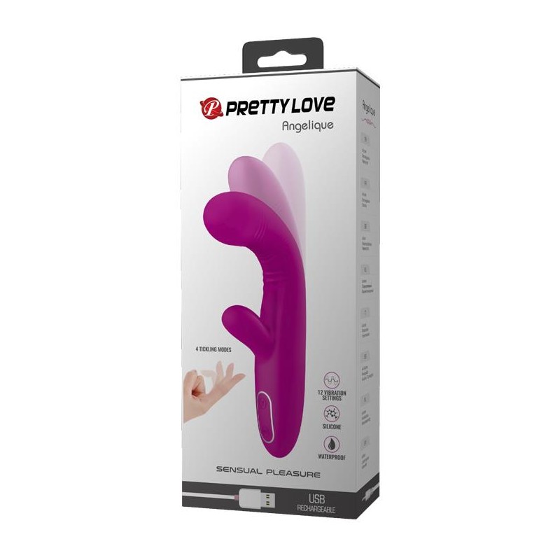 Wibrator króliczek do punktu G sex 12 trybów 22cm Wibrator króliczek do punktu G sex 12 trybów 22cm