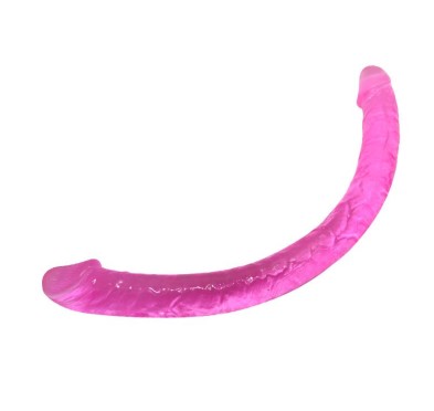 Długie podwójne dildo różowe do sexu lesbijskiego Długie podwójne dildo różowe do sexu lesbijskiego