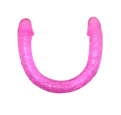 Długie podwójne dildo różowe do sexu lesbijskiego Długie podwójne dildo różowe do sexu lesbijskiego