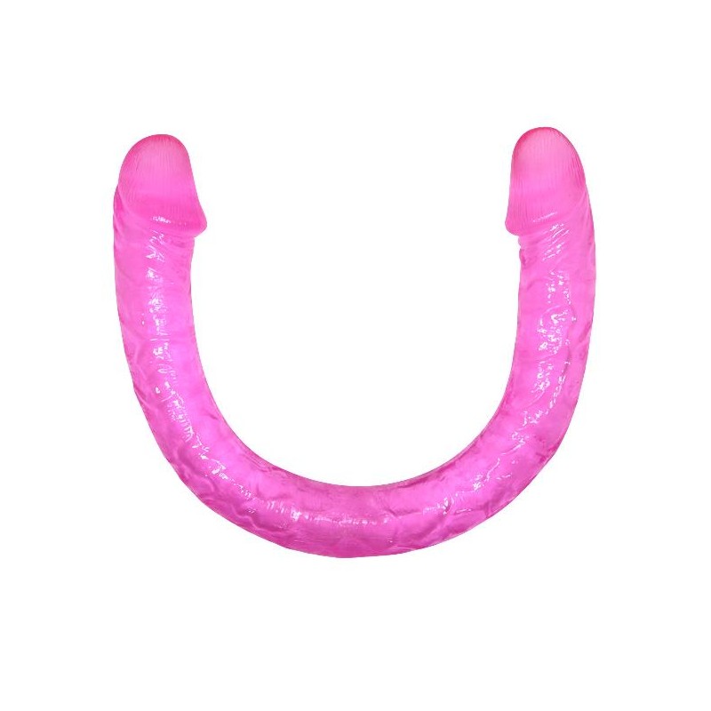 Długie podwójne dildo różowe do sexu lesbijskiego Długie podwójne dildo różowe do sexu lesbijskiego