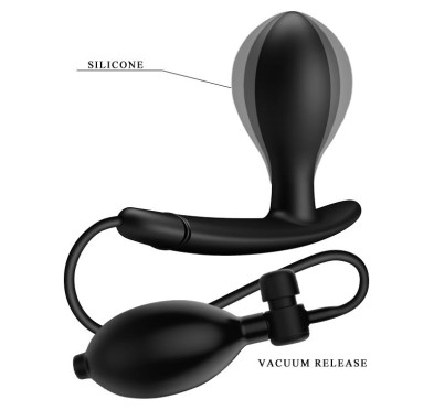 Korek analny plug z wibracjami pompowany stymulacja analna prostaty Korek analny plug z wibracjami pompowany stymulacja analna prostaty