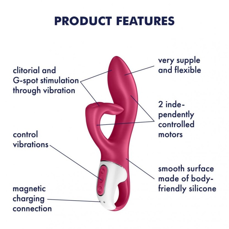 Wibrator króliczek z masażerem Satisfyer Embrace Wibrator króliczek z masażerem Satisfyer Embrace
