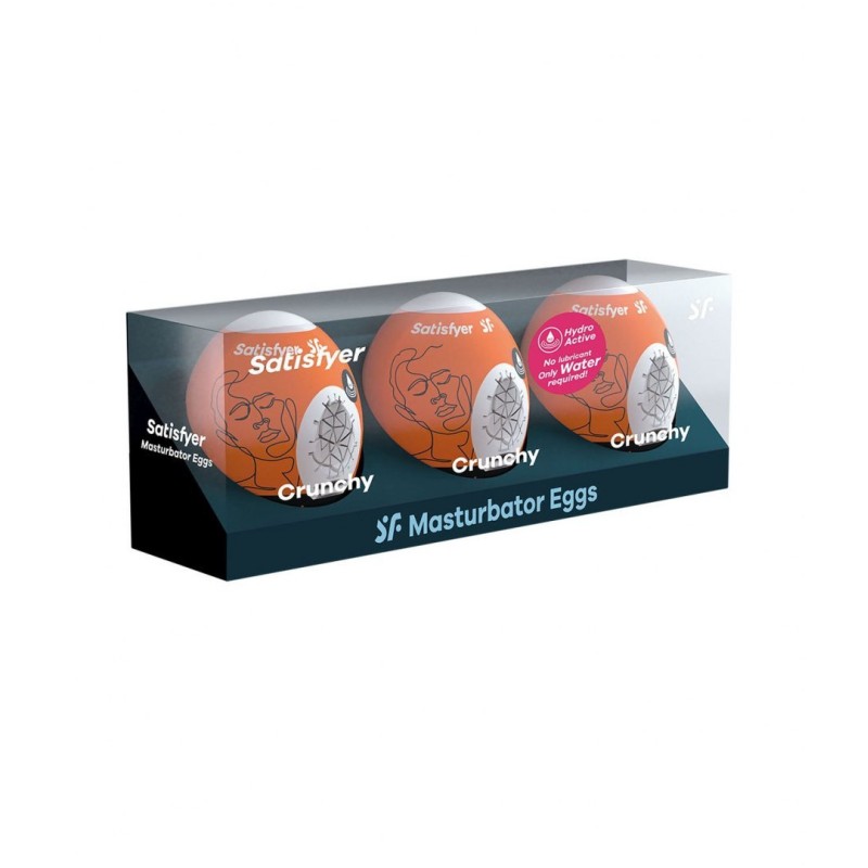 Masturbator jajko satisfyer eggs crunchy 3 sztuki Masturbator jajko satisfyer eggs crunchy 3 sztuki