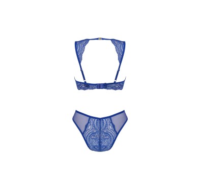 Bielizna-Giselia komplet 2-częściowy niebieski M/L Bielizna-Giselia komplet 2-częściowy niebieski M/L