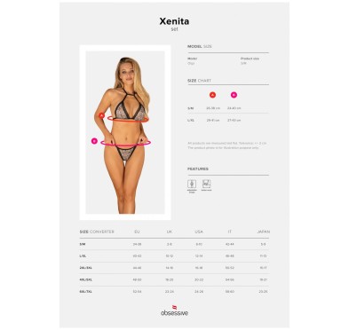 Xenita komplet 2-częściowy L/XL Xenita komplet 2-częściowy L/XL