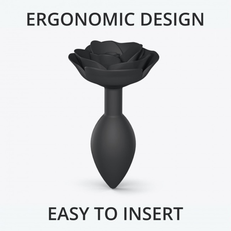 Korek analny ozdobny plug zatyczka róża duży 9cm Korek analny ozdobny plug zatyczka róża duży 9cm