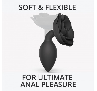 Korek analny ozdobny plug zatyczka róża duży 9cm Korek analny ozdobny plug zatyczka róża duży 9cm