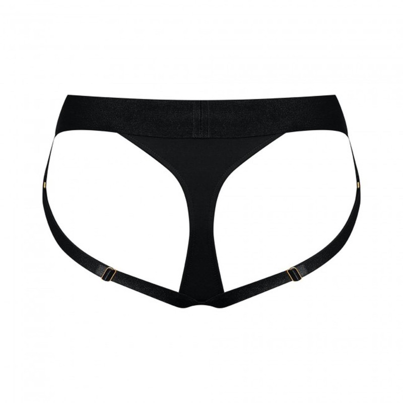 czarne sexowne majtki push up strap-on uprząż S czarne sexowne majtki push up strap-on uprząż S