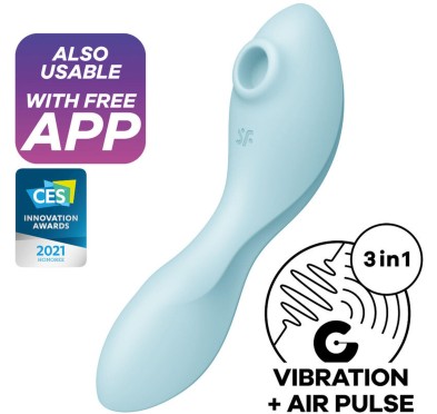 Masażer łechtaczki punkt G Satisfyer Curvy Trinity Masażer łechtaczki punkt G Satisfyer Curvy Trinity