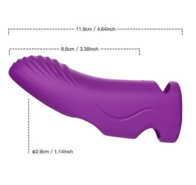 Nakładka wibrator na palec z pilotem Aurora purple Nakładka wibrator na palec z pilotem Aurora purple