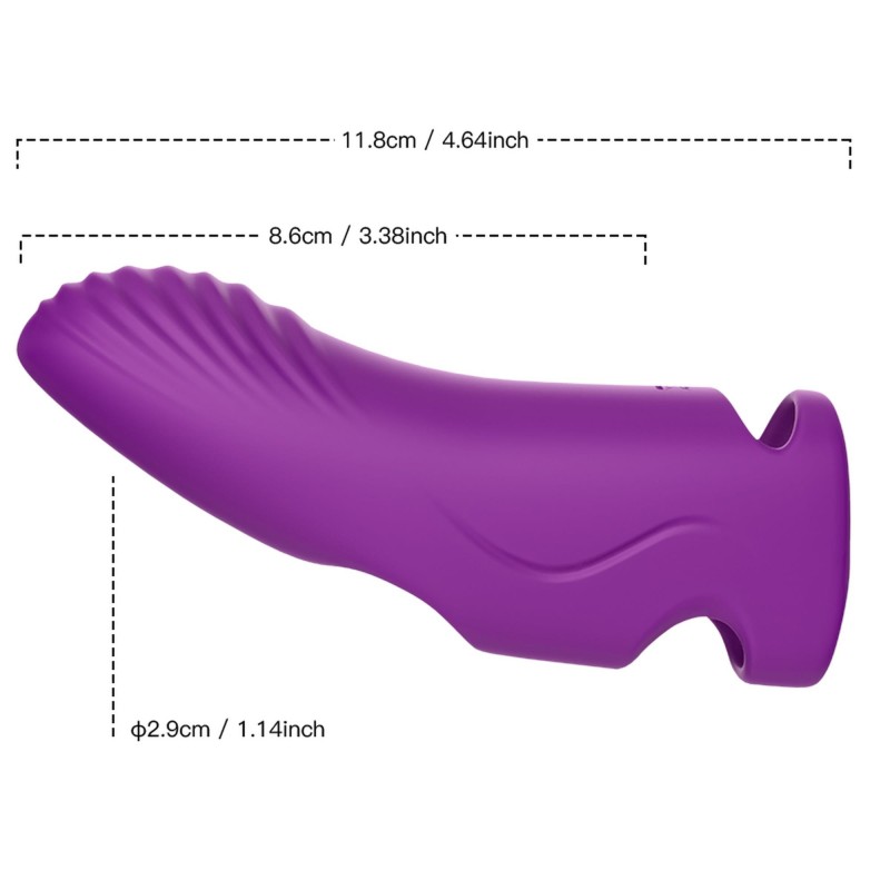 Nakładka wibrator na palec z pilotem Aurora purple Nakładka wibrator na palec z pilotem Aurora purple