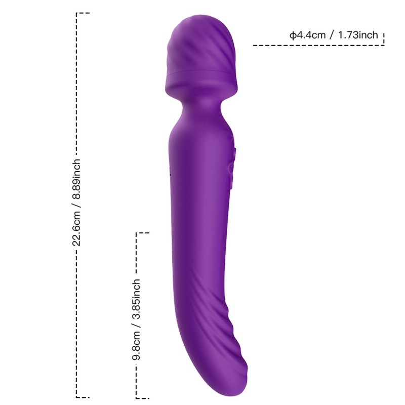 Wibrująca różdżka stymulator łechtaczki 9 trybów Wibrująca różdżka stymulator łechtaczki 9 trybów