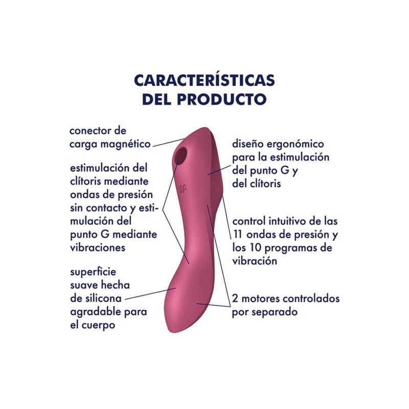 Masażer łechtaczki sex Satisfyer Curvy Trinity Masażer łechtaczki sex Satisfyer Curvy Trinity